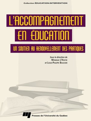cover image of L' accompagnement en éducation